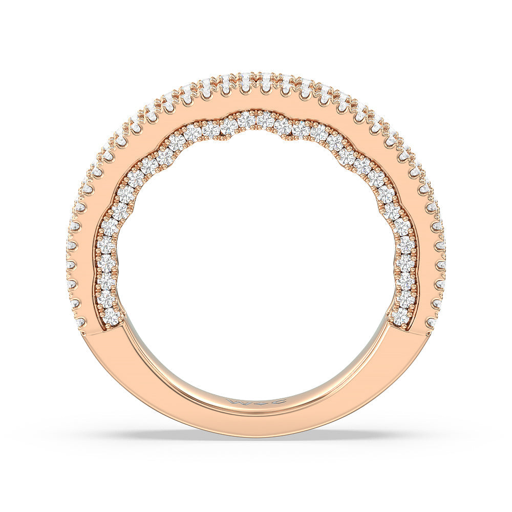 The Chelsea Band with 18KT Rose Gold Cut Diamond in 14KT Rose Gold view 2
