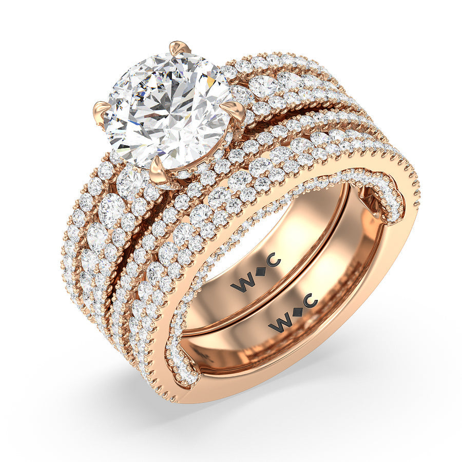 Oval Cut The Chelsea Ring with Lab Grown Diamond in 14KT Rose Gold view 6
