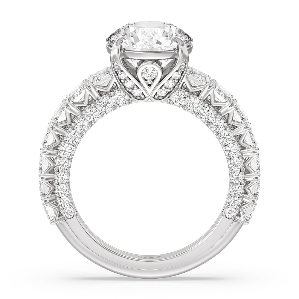 Round Cut The Lexington Avenue Ring with Lab Grown Diamond in 14KT Platinum view 2
