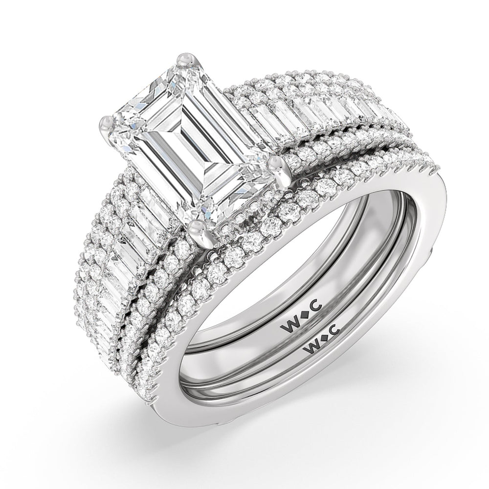 Oval Cut The Tribeca Ring with Lab Grown Diamond in 14KT White & Rose Gold view 4
