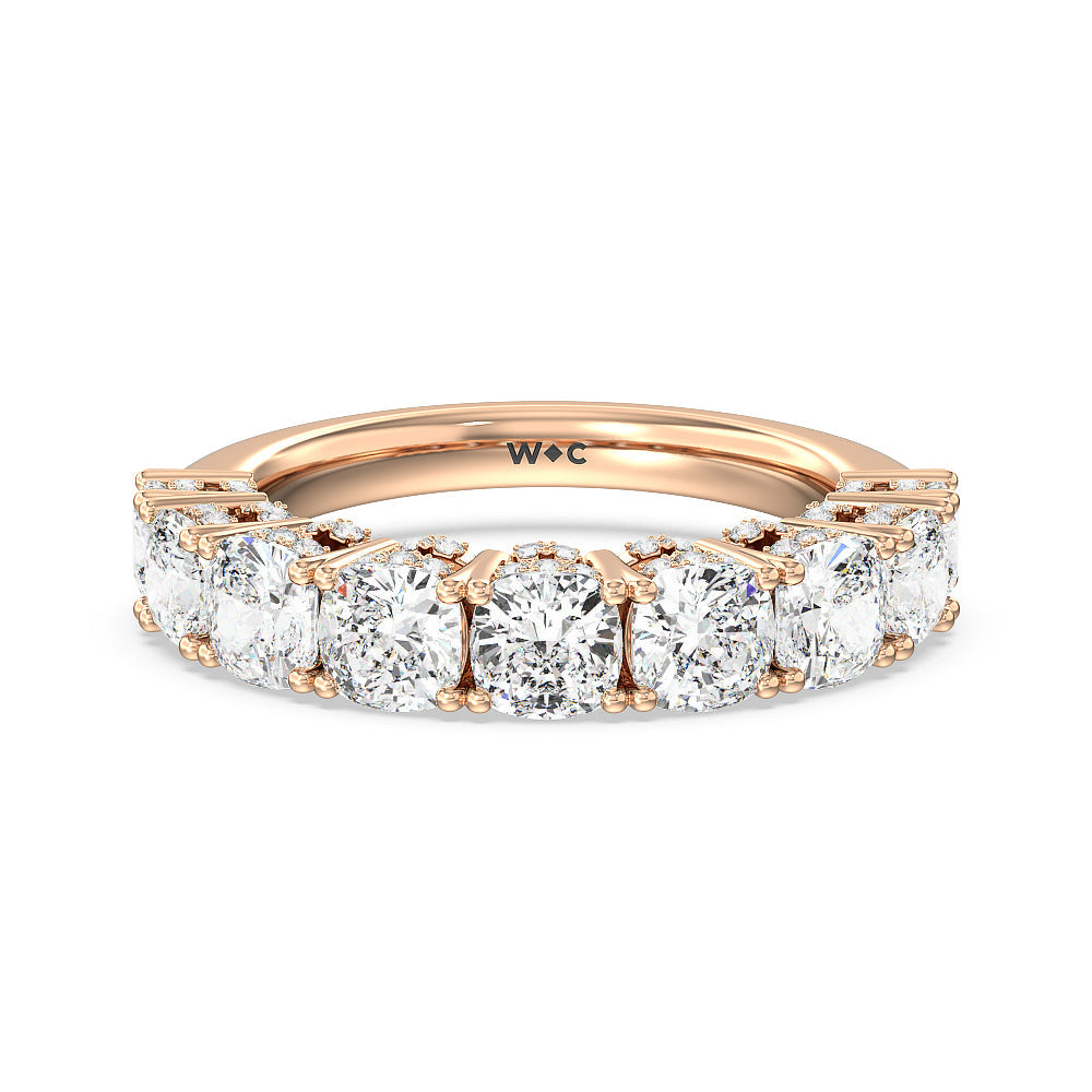 The Manhattan Band with 18KT Rose Gold Cut Diamond in 14KT Rose Gold view 1
