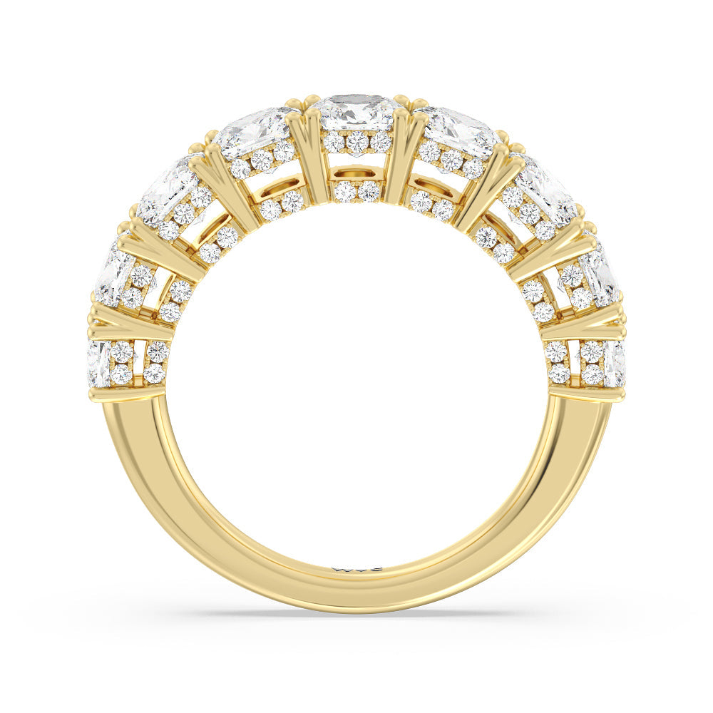 The Manhattan Band with 18KT Yellow Gold Cut Diamond in 14KT Yellow Gold view 2
