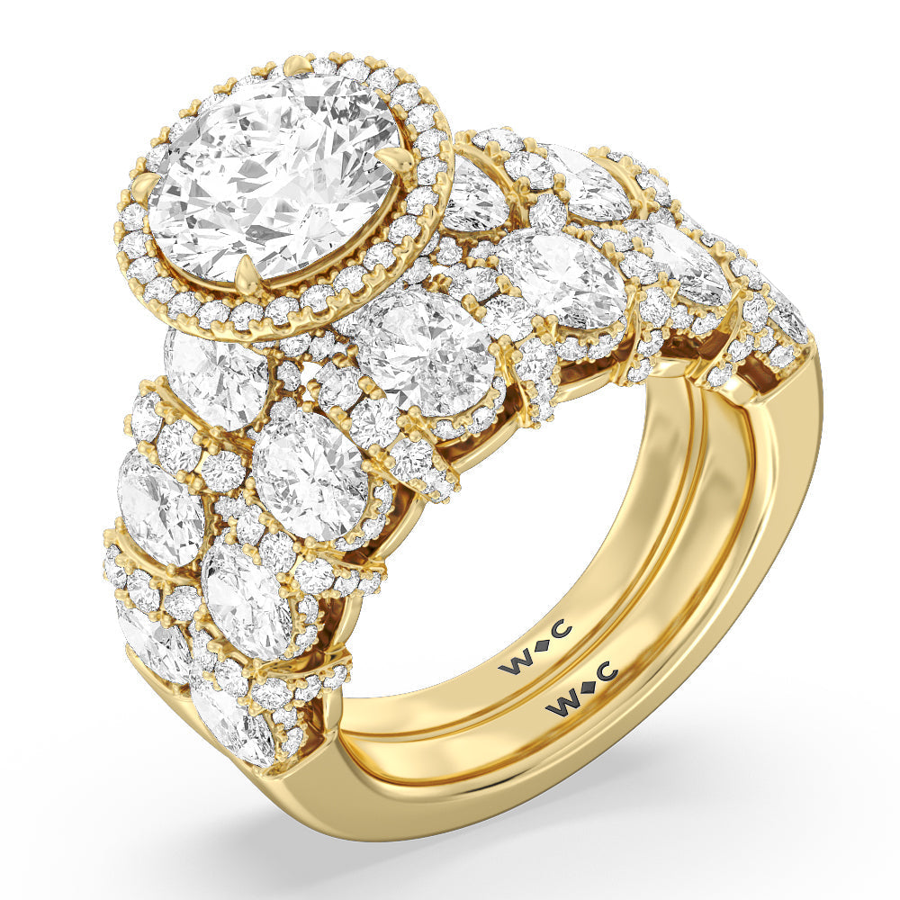 Oval Cut The Carnegie Ring with Lab Grown Diamond in 14KT Rose Gold view 5
