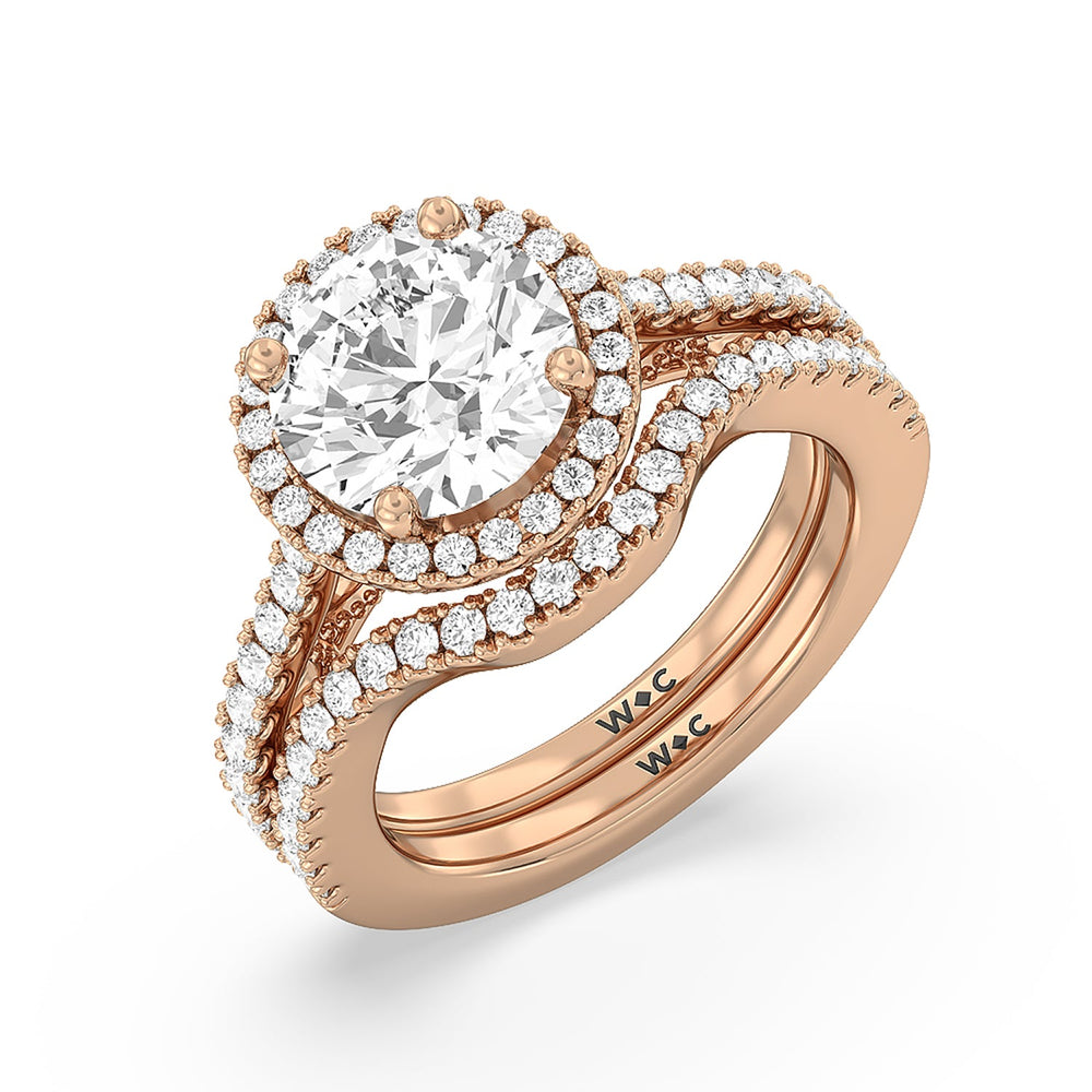 Pear Cut The Frick Ring with Lab Grown Diamond in 14KT Rose Gold view 6
