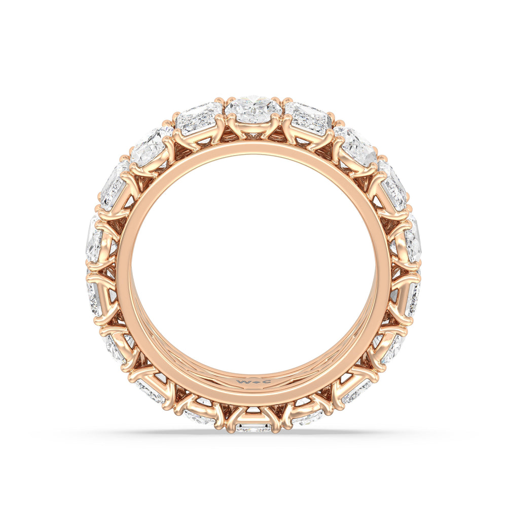 The Nolita Eternity Ring with 18KT Rose Gold / Lab / 6 Cut Diamond in 14KT Rose Gold / Lab / 6 view 2
