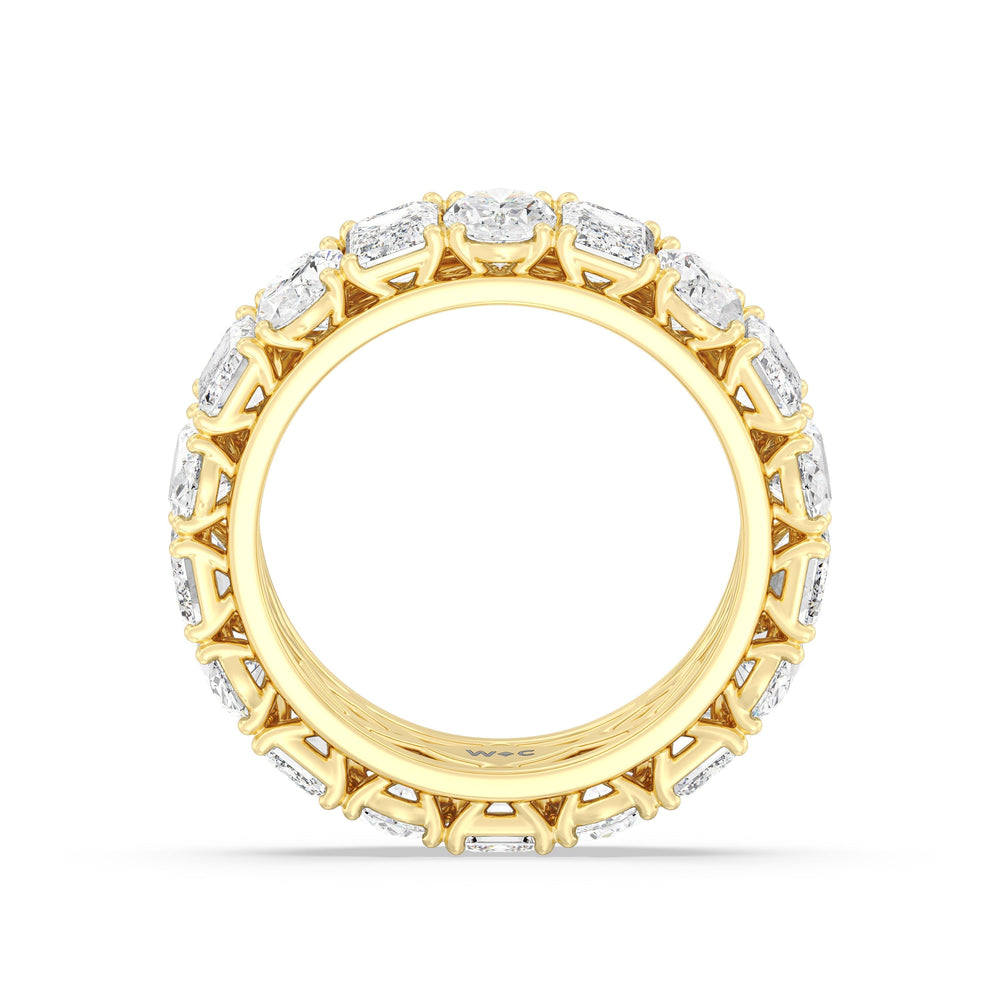 The Nolita Eternity Ring with 18KT Yellow Gold / Lab / 6 Cut Diamond in 14KT Yellow Gold / Lab / 6 view 2
