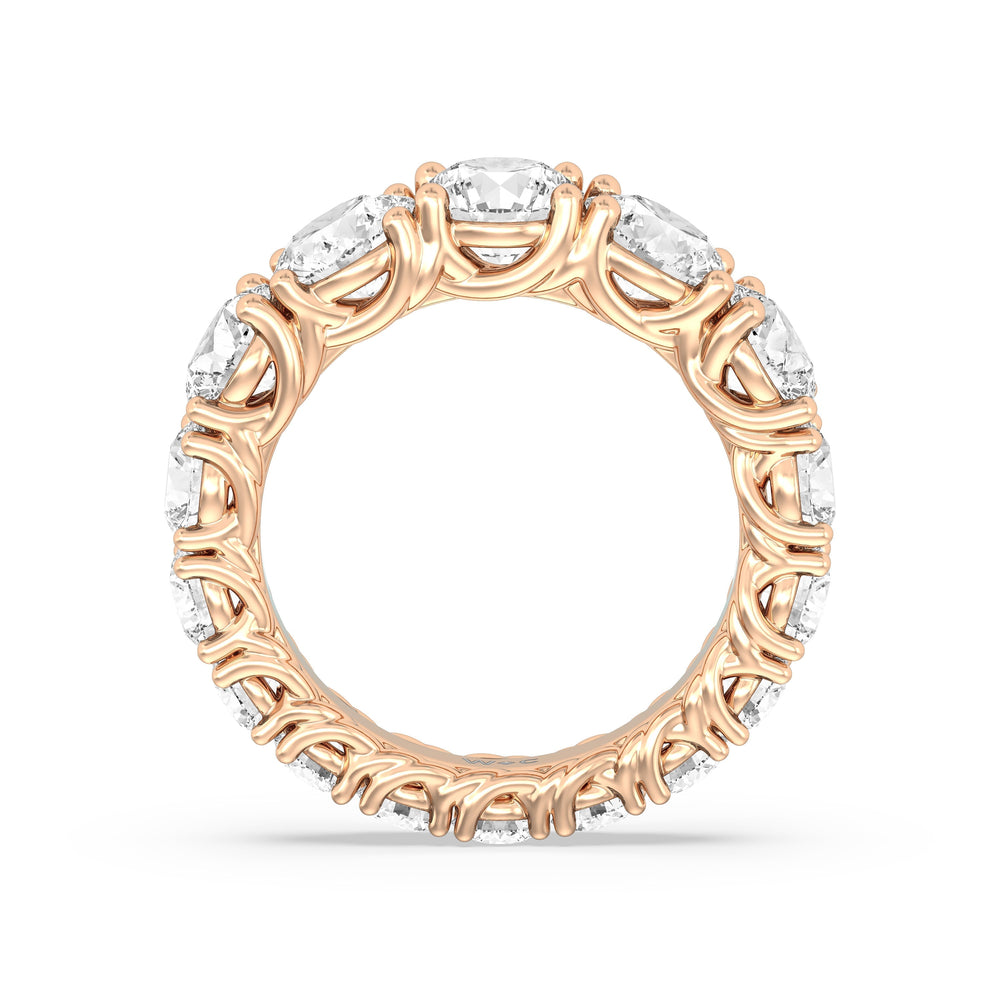 The Dumbo Eternity Ring with 18KT Rose Gold / Lab / 6 1/4 Cut Diamond in 14KT Rose Gold / Lab / 6 1/4 view 2

