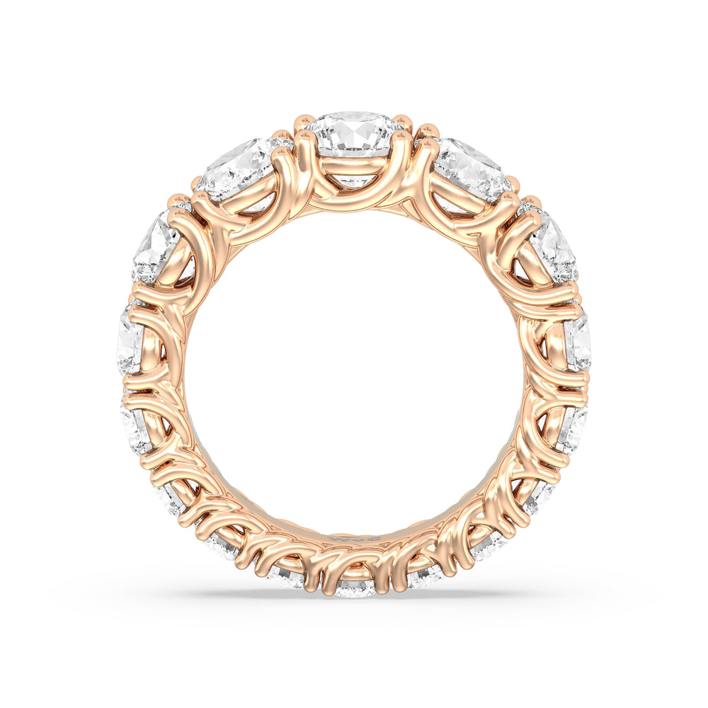 The Upper West Side Diamond Band with 18KT Rose Gold Cut Diamond in 14KT Rose Gold view 2
