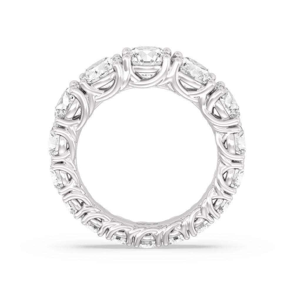 The Dumbo Eternity Ring with 18KT White Gold / Lab / 6 1/4 Cut Diamond in 14KT White Gold / Lab / 6 1/4 view 2

