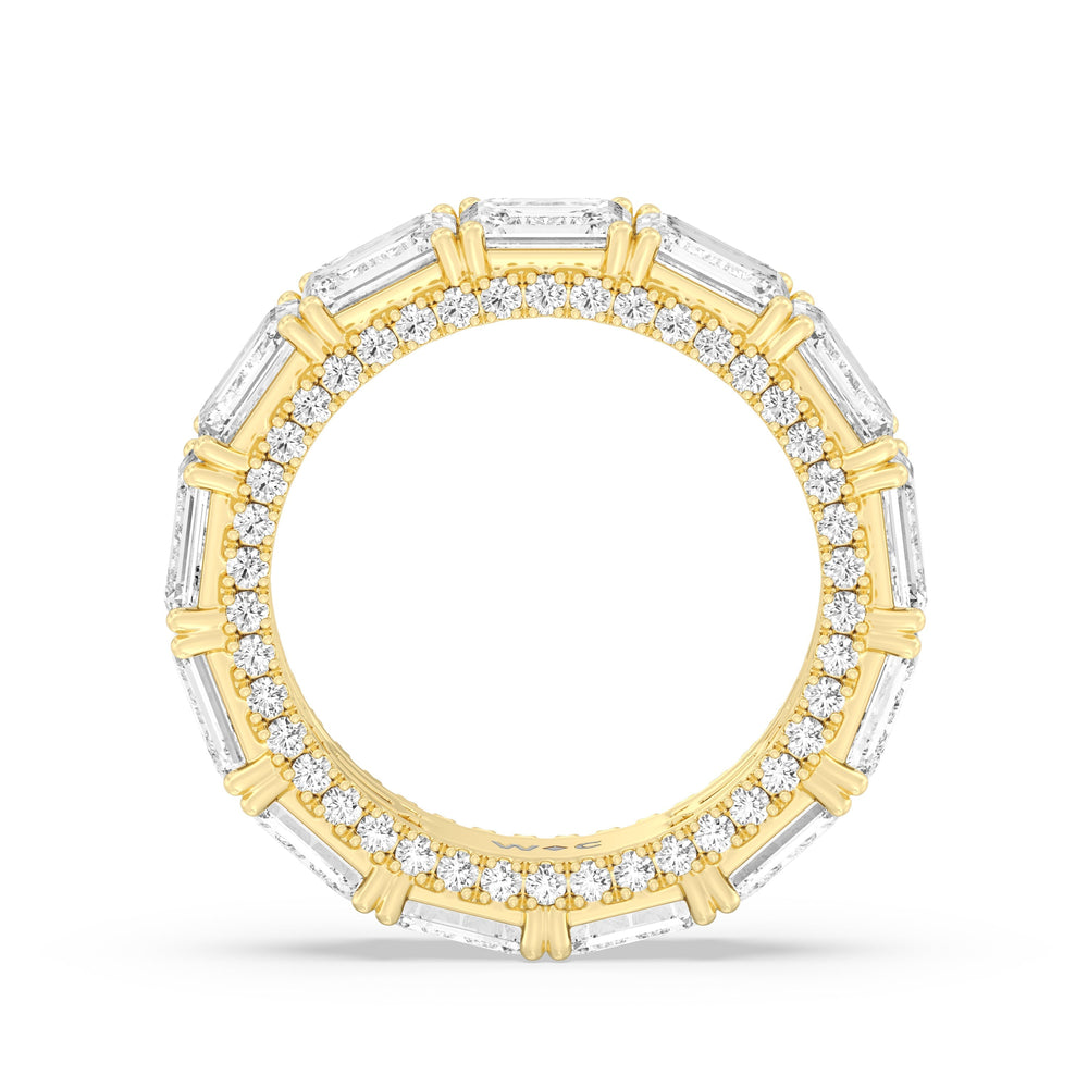 The Columbia Eternity Ring with 18KT Yellow Gold / Lab / 7 1/6 Cut Diamond in 14KT Yellow Gold / Lab / 7 1/6 view 2
