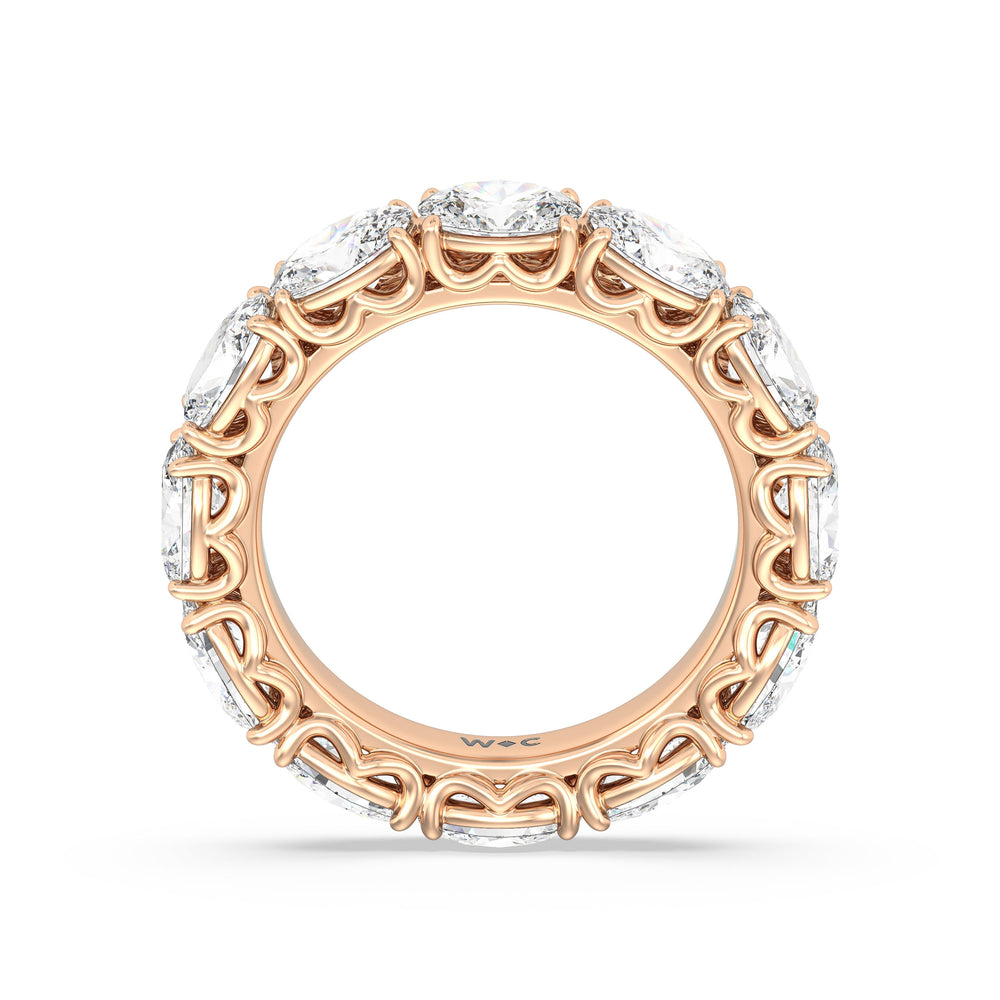 The NoMad Diamond Band with 18KT Rose Gold Cut Diamond in 14KT Rose Gold view 2
