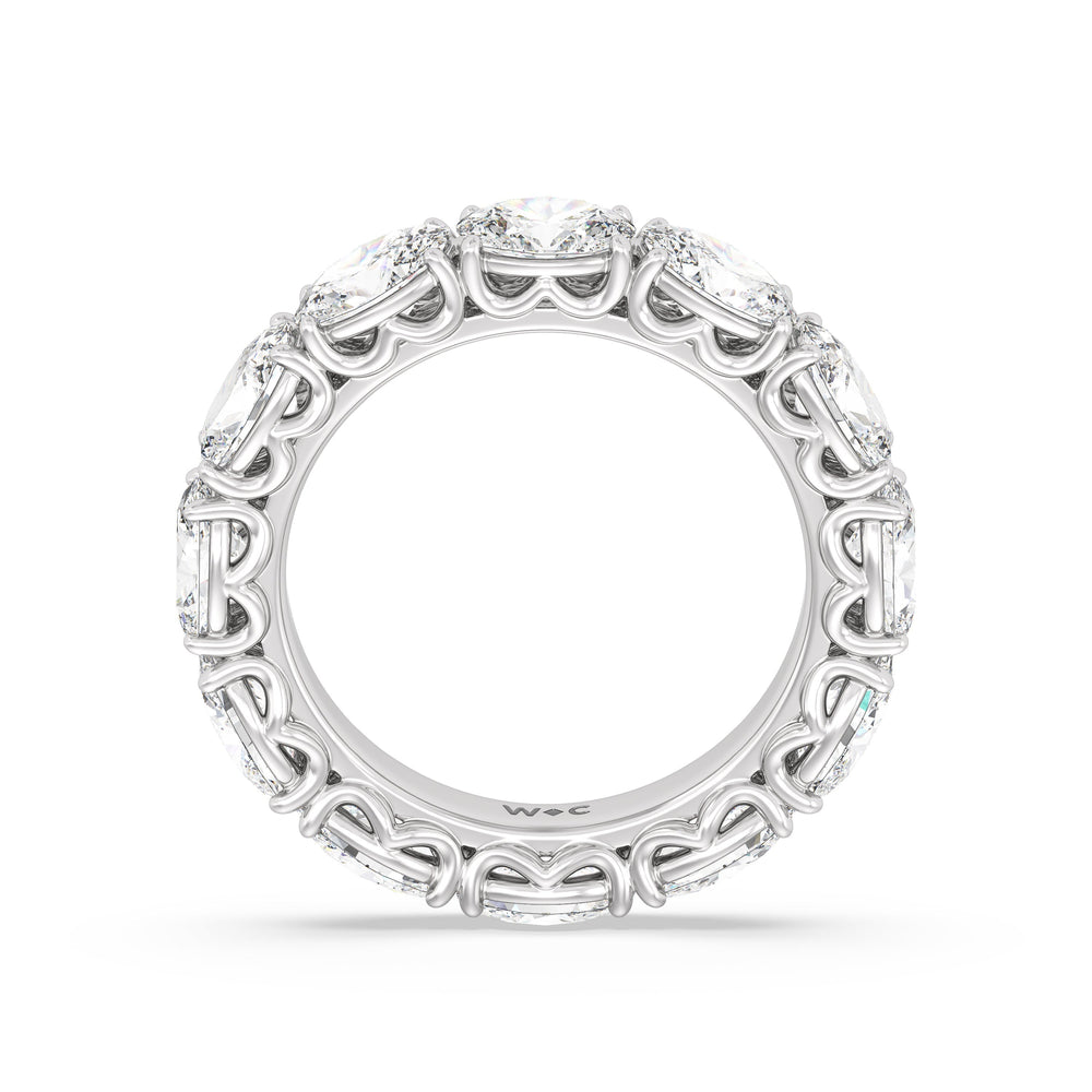 The Seaport Eternity Ring with 18KT White Gold / Lab / 4 1/2 Cut Diamond in 14KT White Gold / Lab / 4 1/2 view 2

