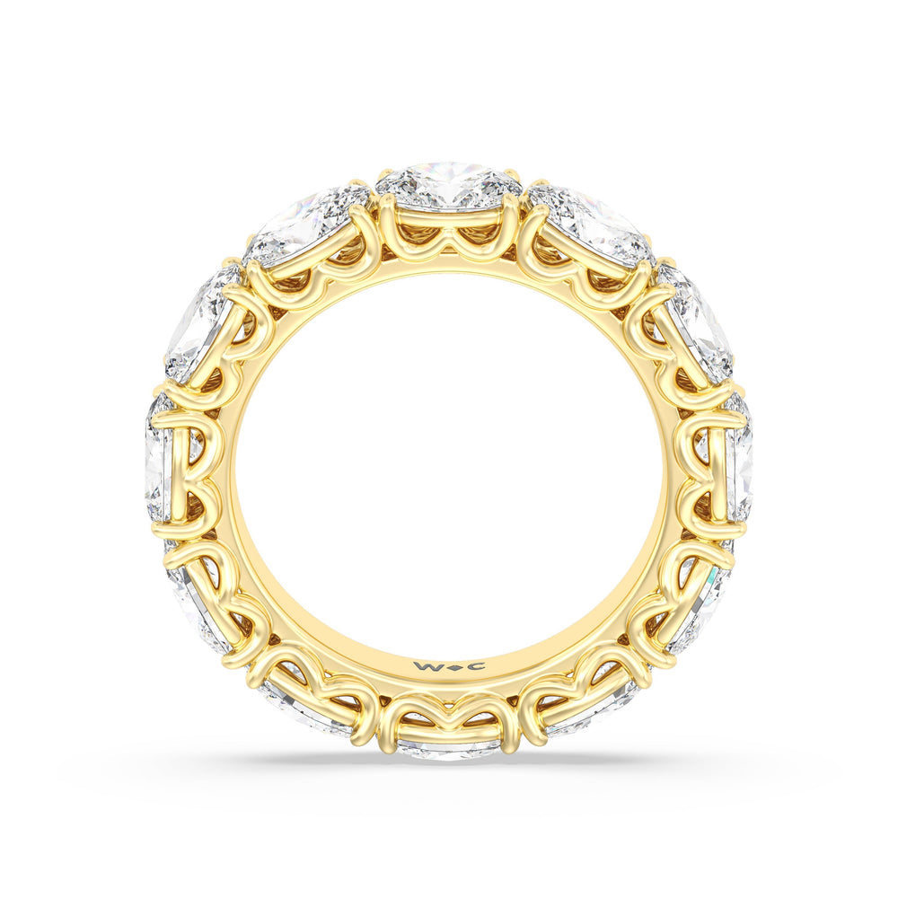 The Seaport Eternity Ring with 18KT Yellow Gold / Lab / 4 1/2 Cut Diamond in 14KT Yellow Gold / Lab / 4 1/2 view 2
