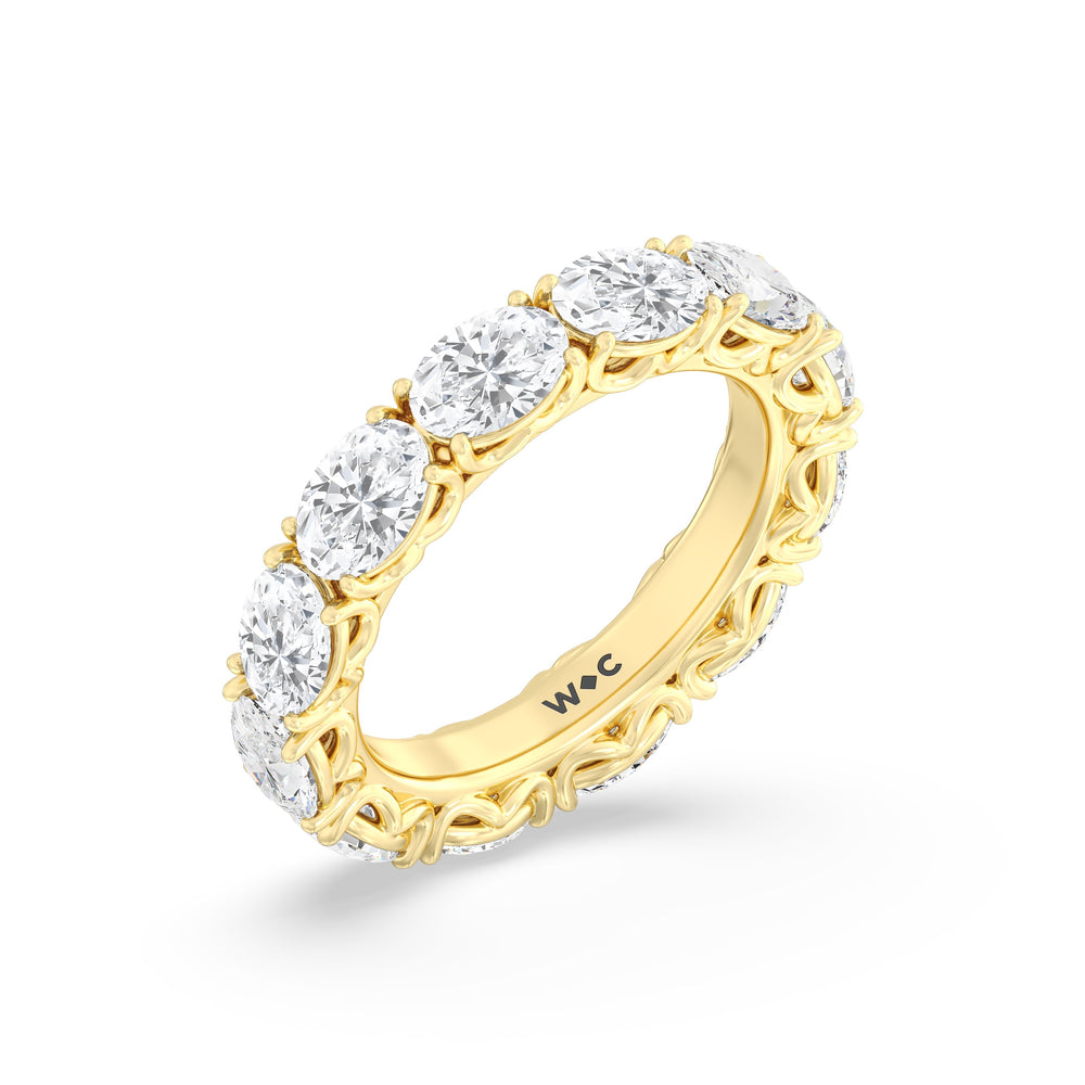 The NoMad Diamond Band with 18KT Yellow Gold Cut Diamond in 14KT Yellow Gold view 4
