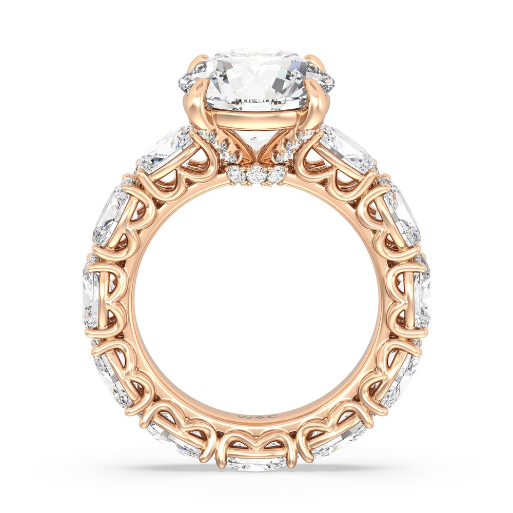 Round Cut The NoMad Ring with Lab Grown Diamond in 14KT Rose Gold view 2
