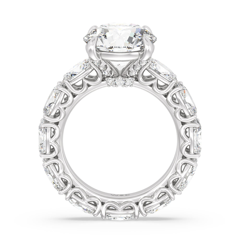 Round Cut The NoMad Ring with Lab Grown Diamond in 14KT Platinum view 2
