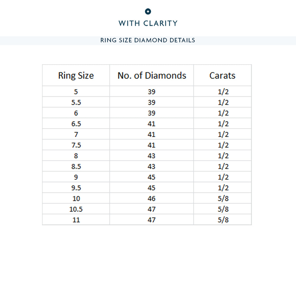 Classic Shared Prong Diamond Eternity Ring with 18KT Yellow Gold / Lab / 1/2 Cut Diamond in 14KT Yellow Gold / Lab / 1/2 view 4
