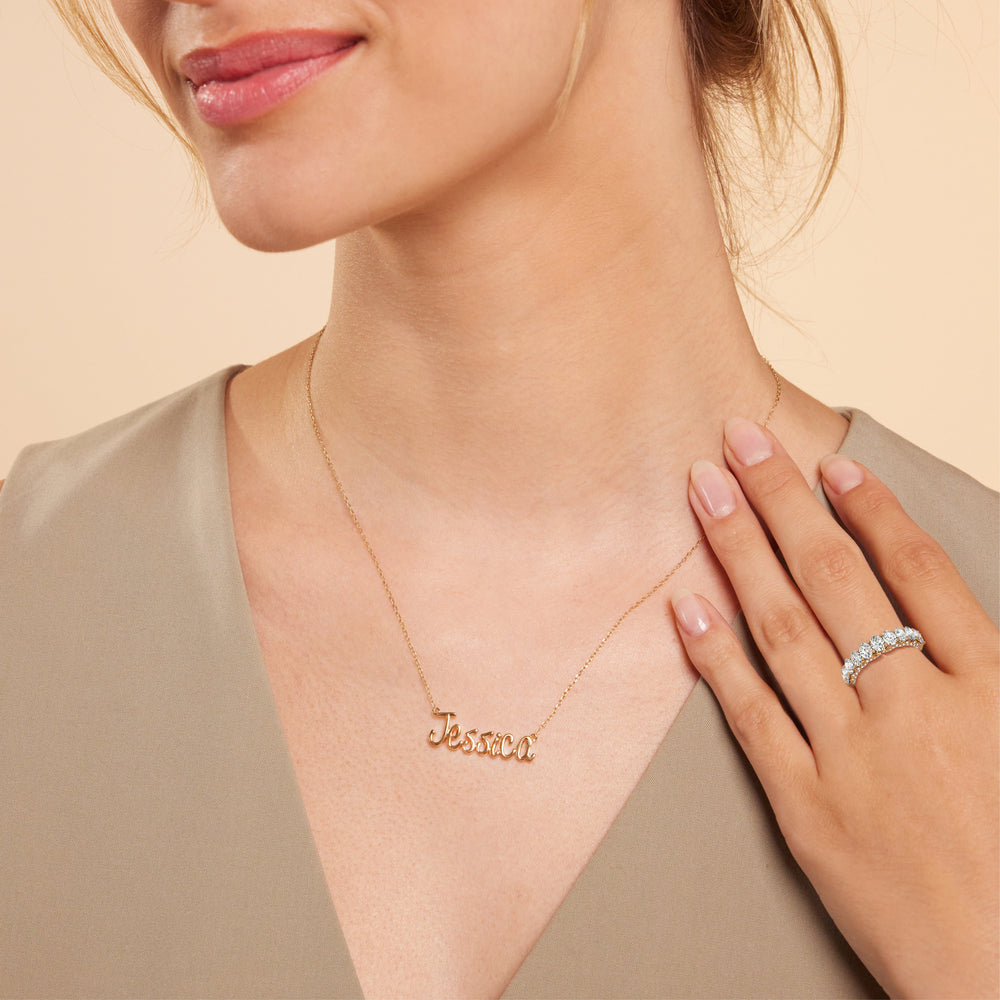 Model Wearing The Regal Anniversary Ring view