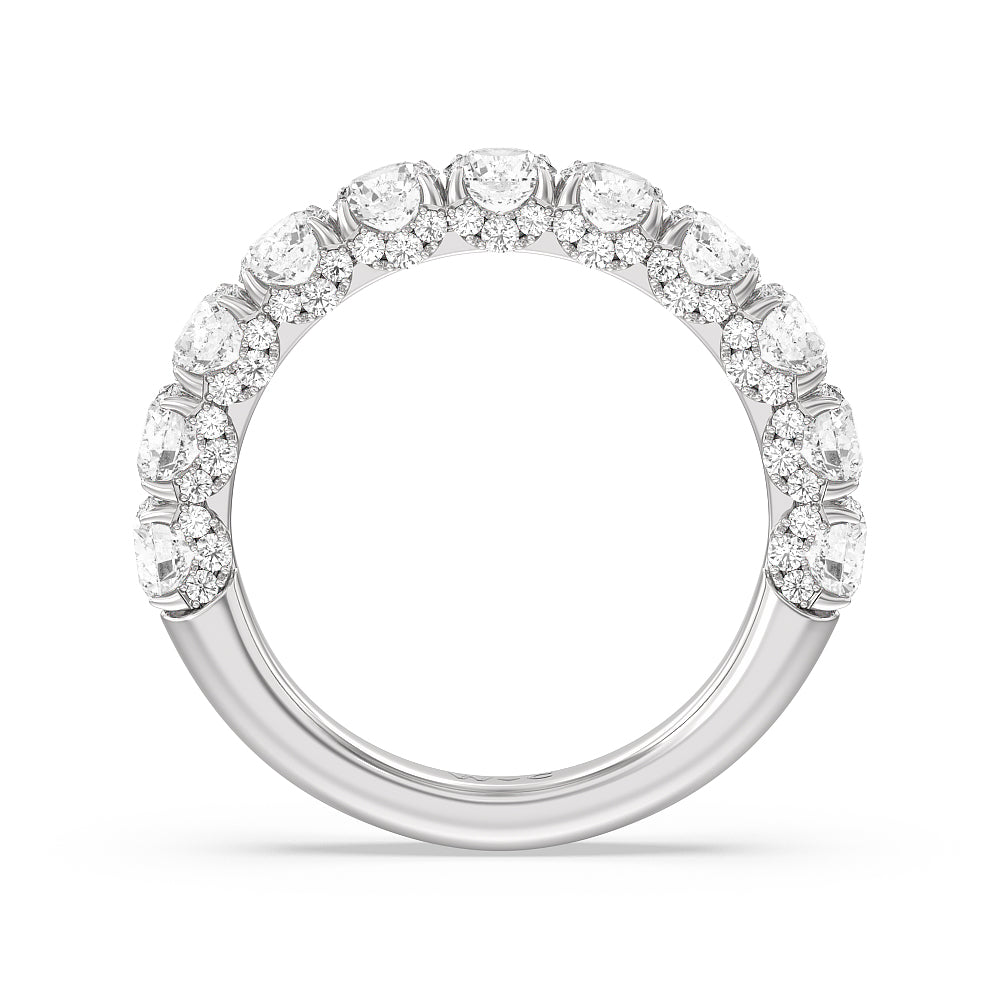 The Philharmonic Anniversary Ring with 18KT White Gold / Lab / 2 1/2 Cut Diamond in 14KT White Gold / Lab / 2 1/2 view 4
