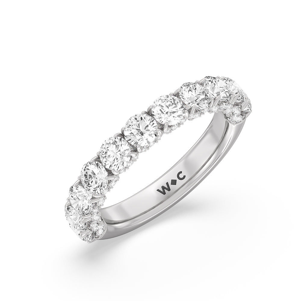 The Philharmonic Anniversary Ring with 18KT White Gold / Lab / 2 1/2 Cut Diamond in 14KT White Gold / Lab / 2 1/2 view 5
