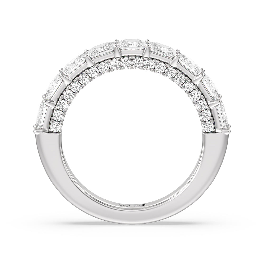 The Palace Anniversary Ring with 18KT White Gold / Lab / 3 1/4 Cut Diamond in 14KT White Gold / Lab / 3 1/4 view 4
