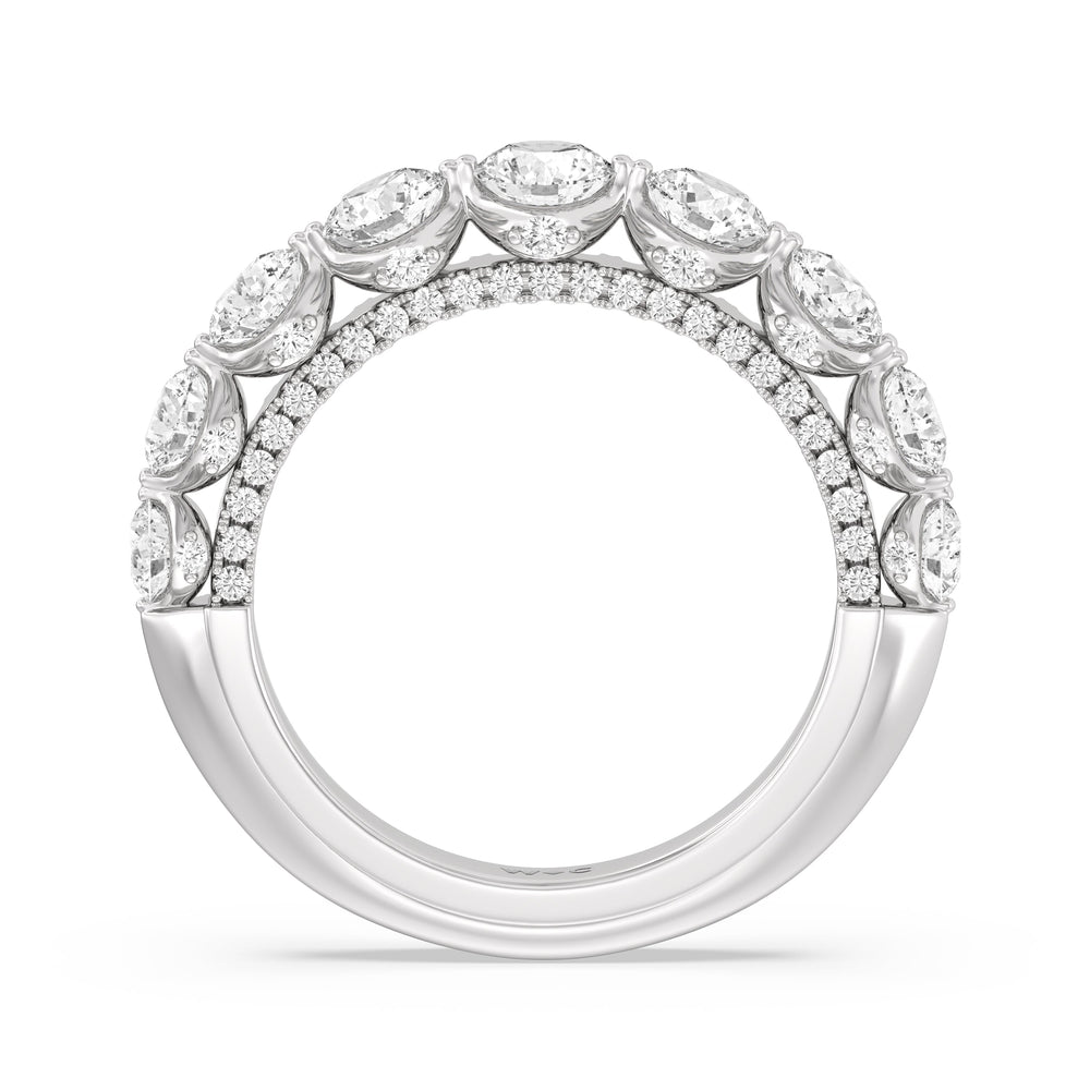 The Royalton Anniversary Ring with 18KT White Gold / Lab / 2 1/3 Cut Diamond in 14KT White Gold / Lab / 2 1/3 view 2
