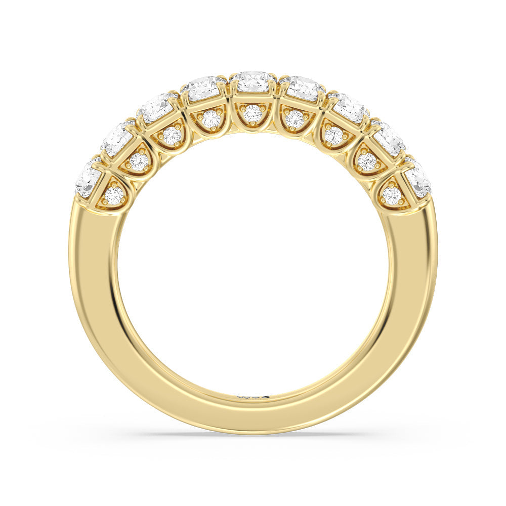 The Queens Anniversary Ring with 18KT Yellow Gold / Lab / 1 Cut Diamond in 14KT Yellow Gold / Lab / 1 view 2
