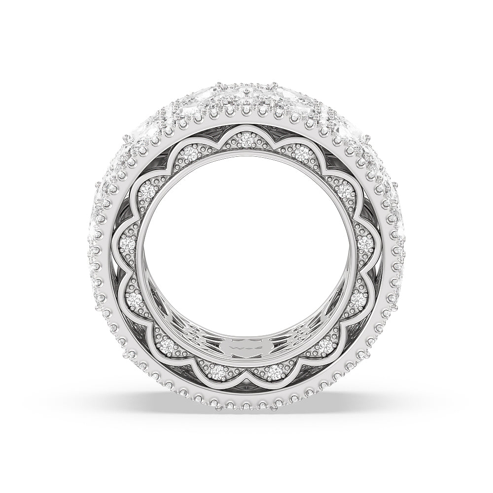 The Bergdorf Eternity Ring with 18KT White Gold / Lab / 8 1/4 Cut Diamond in 14KT White Gold / Lab / 8 1/4 view 2
