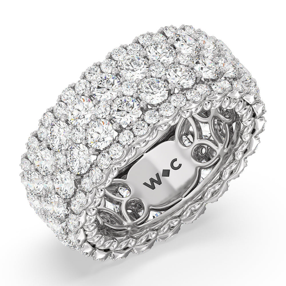 The Moxy Eternity Ring with 18KT White Gold / Lab / 6 3/8 Cut Diamond in 14KT White Gold / Lab / 6 3/8 view 3
