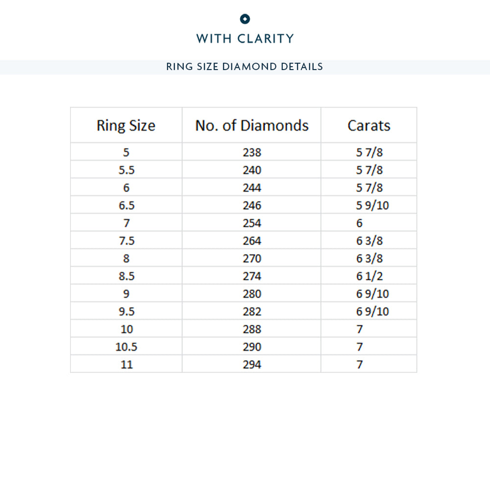 The Fashion Eternity Ring with 18KT White Gold / Lab / 6 Cut Diamond in 14KT White Gold / Lab / 6 view 4
