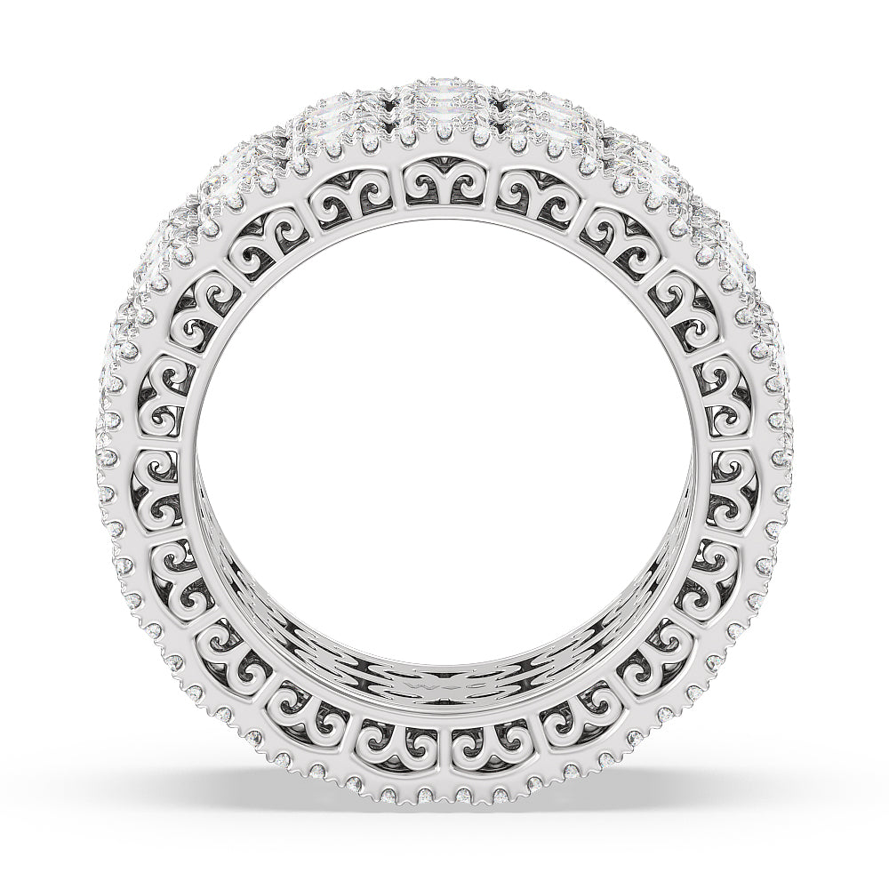 The Bowery Eternity Ring with 18KT White Gold / Lab / 7 1/4 Cut Diamond in 14KT White Gold / Lab / 7 1/4 view 2
