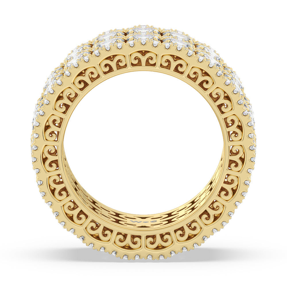 The Bowery Eternity Ring with 18KT Yellow Gold / Lab / 7 1/4 Cut Diamond in 14KT Yellow Gold / Lab / 7 1/4 view 2
