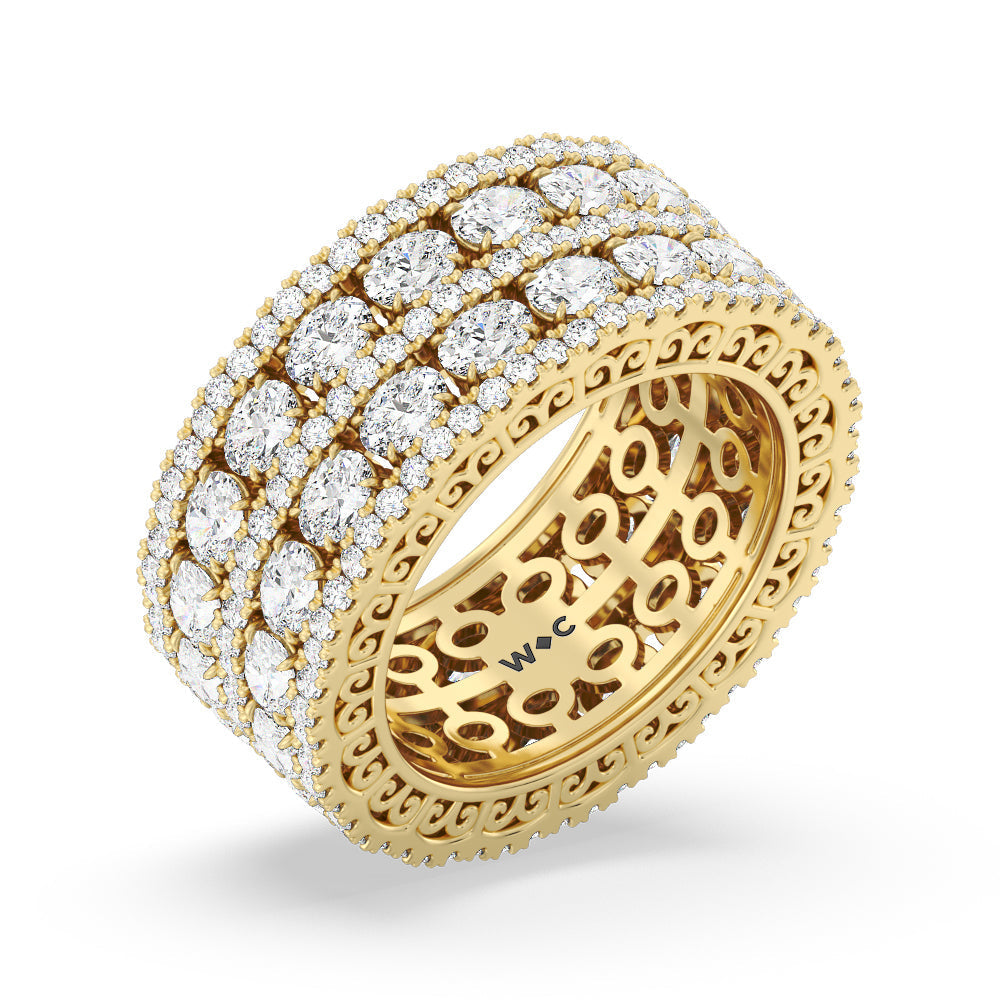 The Bowery Eternity Ring with 18KT Yellow Gold / Lab / 7 1/4 Cut Diamond in 14KT Yellow Gold / Lab / 7 1/4 view 3
