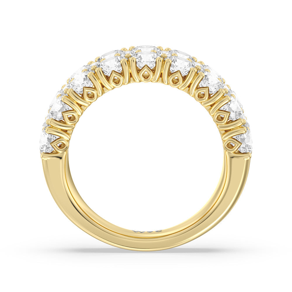 The High Line Anniversary Ring with 18KT Yellow Gold / Lab / 2 Cut Diamond in 14KT Yellow Gold / Lab / 2 view 2
