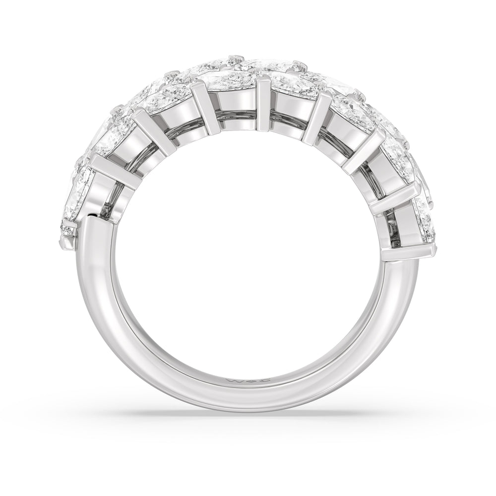 The Edge Anniversary Ring with 18KT White Gold / Lab / 3 1/5 Cut Diamond in 14KT White Gold / Lab / 3 1/5 view 4
