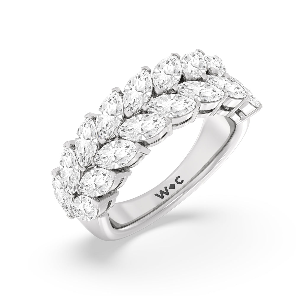 The Edge Anniversary Ring with 18KT White Gold / Lab / 3 1/5 Cut Diamond in 14KT White Gold / Lab / 3 1/5 view 5

