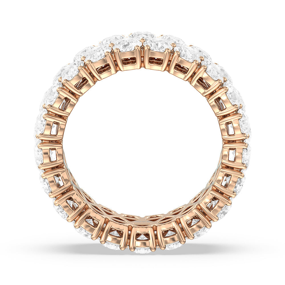 The Oculus Eternity Ring with 18KT Rose Gold / Lab / 8 3/8 Cut Diamond in 14KT Rose Gold / Lab / 8 3/8 view 2
