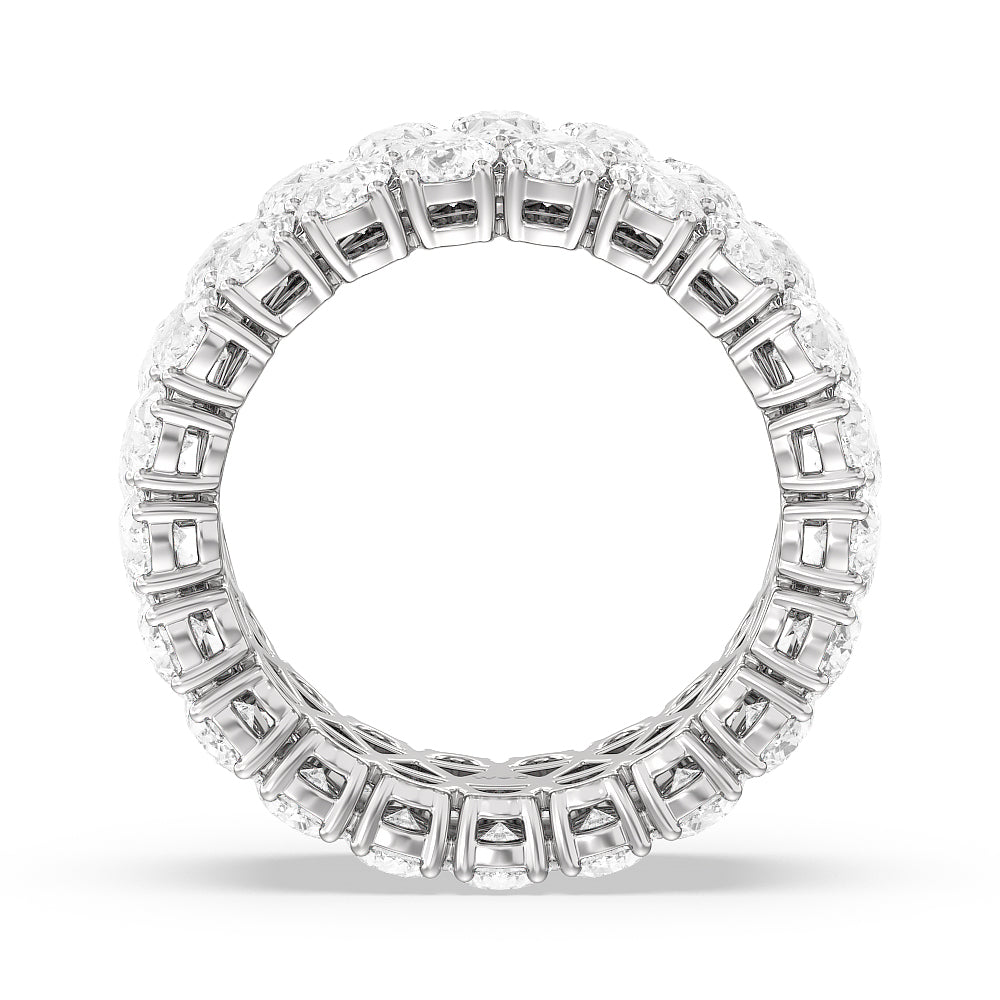 The Oculus Eternity Ring with 18KT White Gold / Lab / 8 3/8 Cut Diamond in 14KT White Gold / Lab / 8 3/8 view 2
