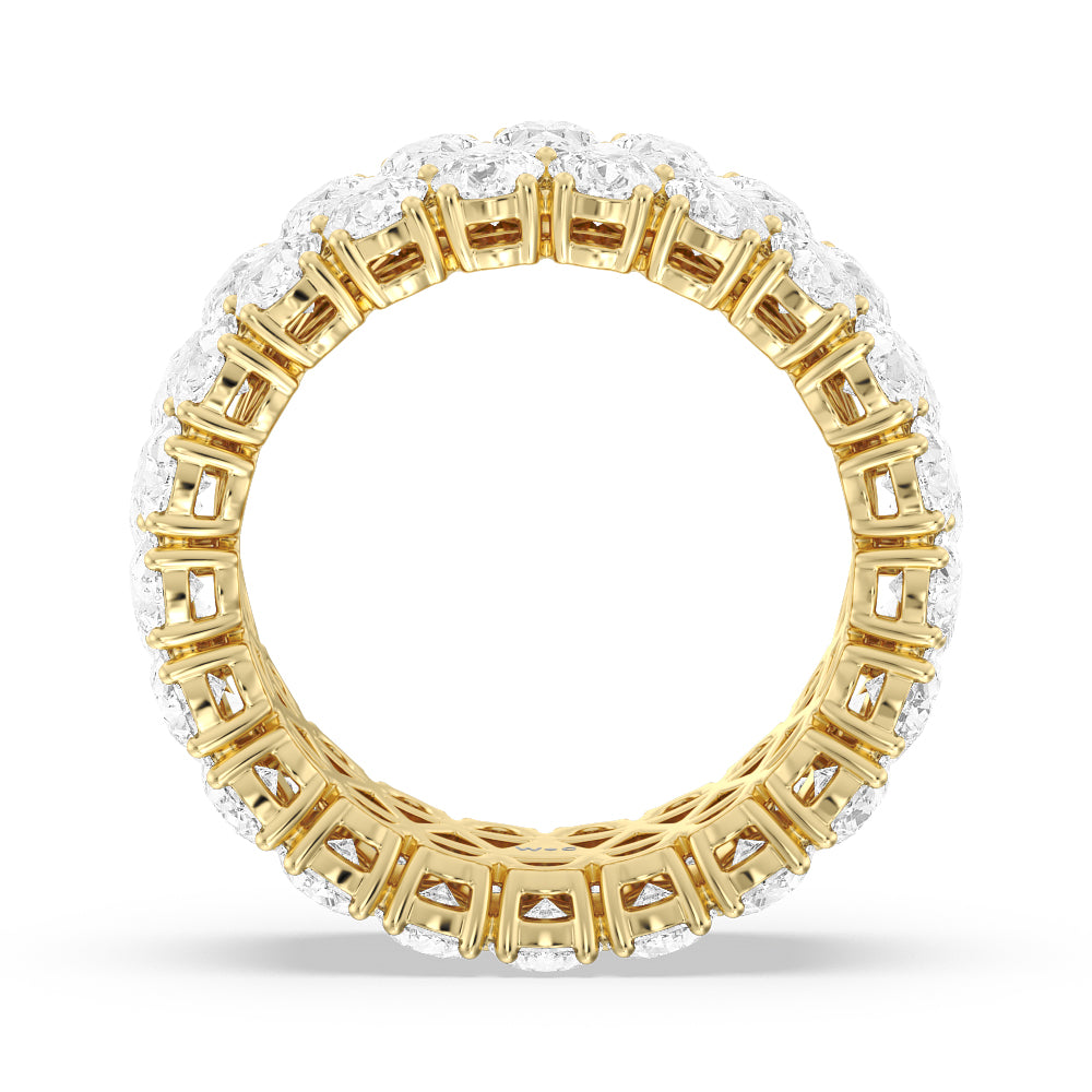 The Oculus Eternity Ring with 18KT Yellow Gold / Lab / 8 3/8 Cut Diamond in 14KT Yellow Gold / Lab / 8 3/8 view 2

