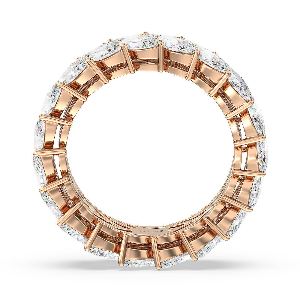 The Seagram Eternity Ring with 18KT Rose Gold / Lab / 7 1/5 Cut Diamond in 14KT Rose Gold / Lab / 7 1/5 view 2
