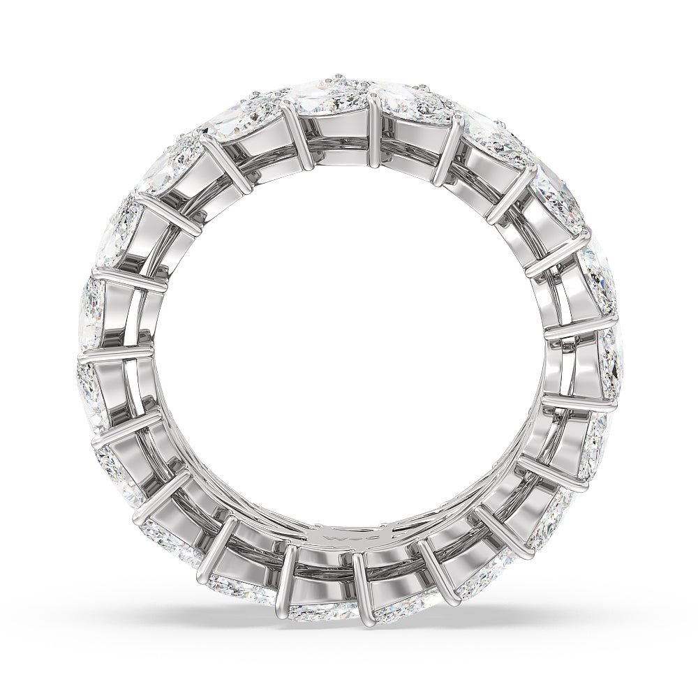 The Seagram Eternity Ring with 18KT White Gold / Lab / 7 1/5 Cut Diamond in 14KT White Gold / Lab / 7 1/5 view 2

