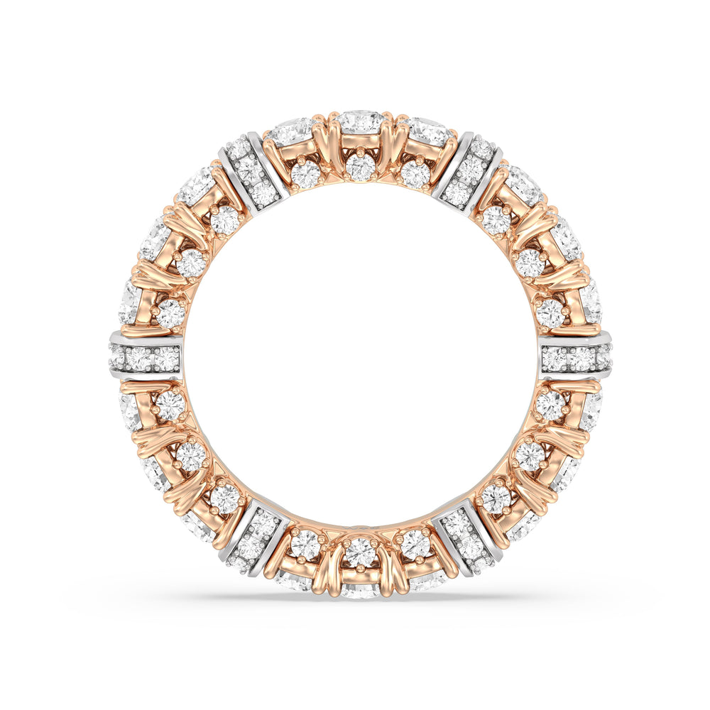 The United Nations Eternity Ring with 18KT White & Rose Gold / Lab / 2 3/4 Cut Diamond in 14KT White & Rose Gold / Lab / 2 3/4 view 2
