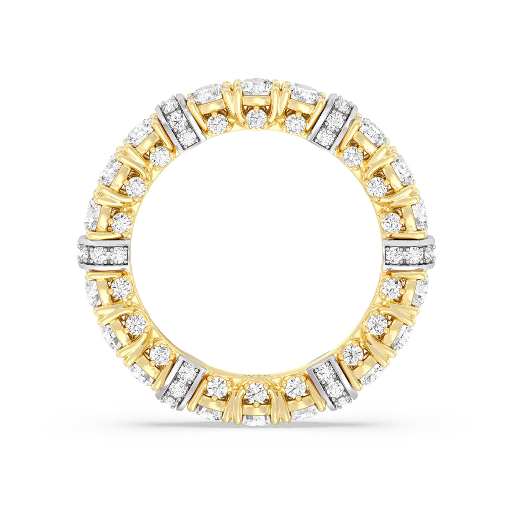 The United Nations Eternity Ring with 18KT White & Yellow Gold / Lab / 2 3/4 Cut Diamond in 14KT White & Yellow Gold / Lab / 2 3/4 view 2
