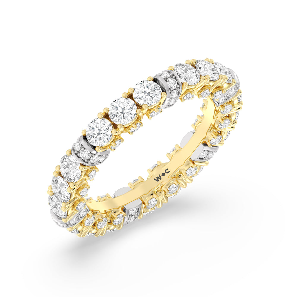 The United Nations Eternity Ring with 18KT White & Yellow Gold / Lab / 2 3/4 Cut Diamond in 14KT White & Yellow Gold / Lab / 2 3/4 view 3
