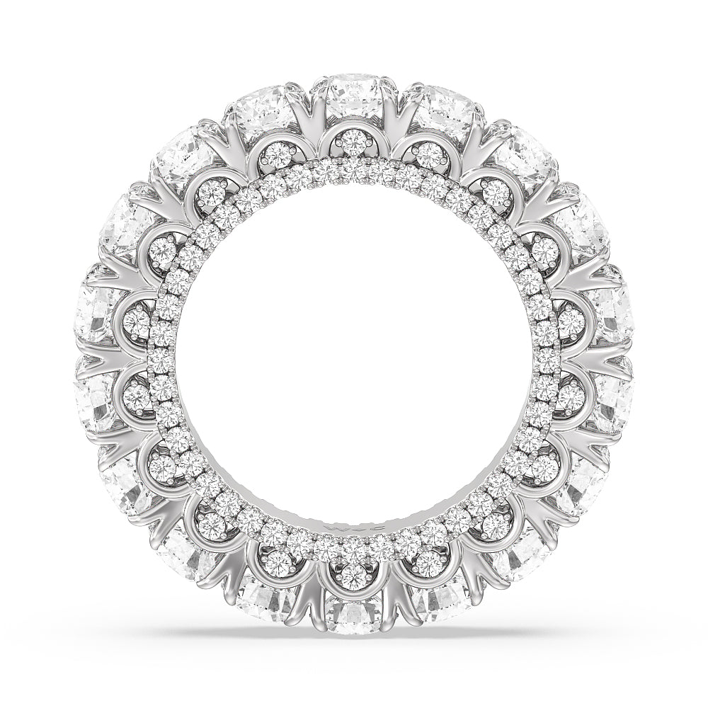 The Moma Eternity Ring with 18KT White Gold / Lab / 8 1/6 Cut Diamond in 14KT White Gold / Lab / 8 1/6 view 2
