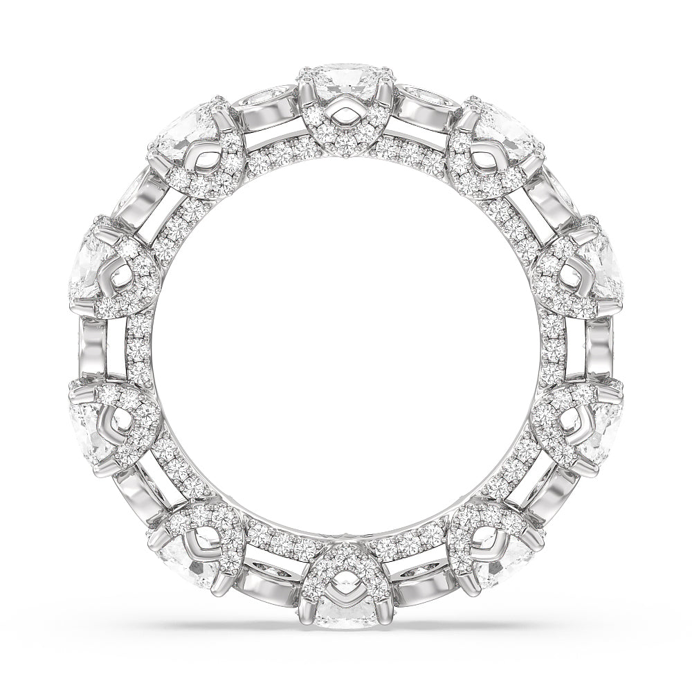 The Met Eternity Ring with 18KT White Gold / Lab / 3 1/2 Cut Diamond in 14KT White Gold / Lab / 3 1/2 view 2
