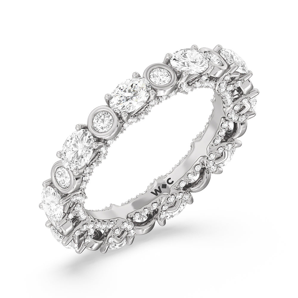 The Met Eternity Ring with 18KT White Gold / Lab / 3 1/2 Cut Diamond in 14KT White Gold / Lab / 3 1/2 view 3
