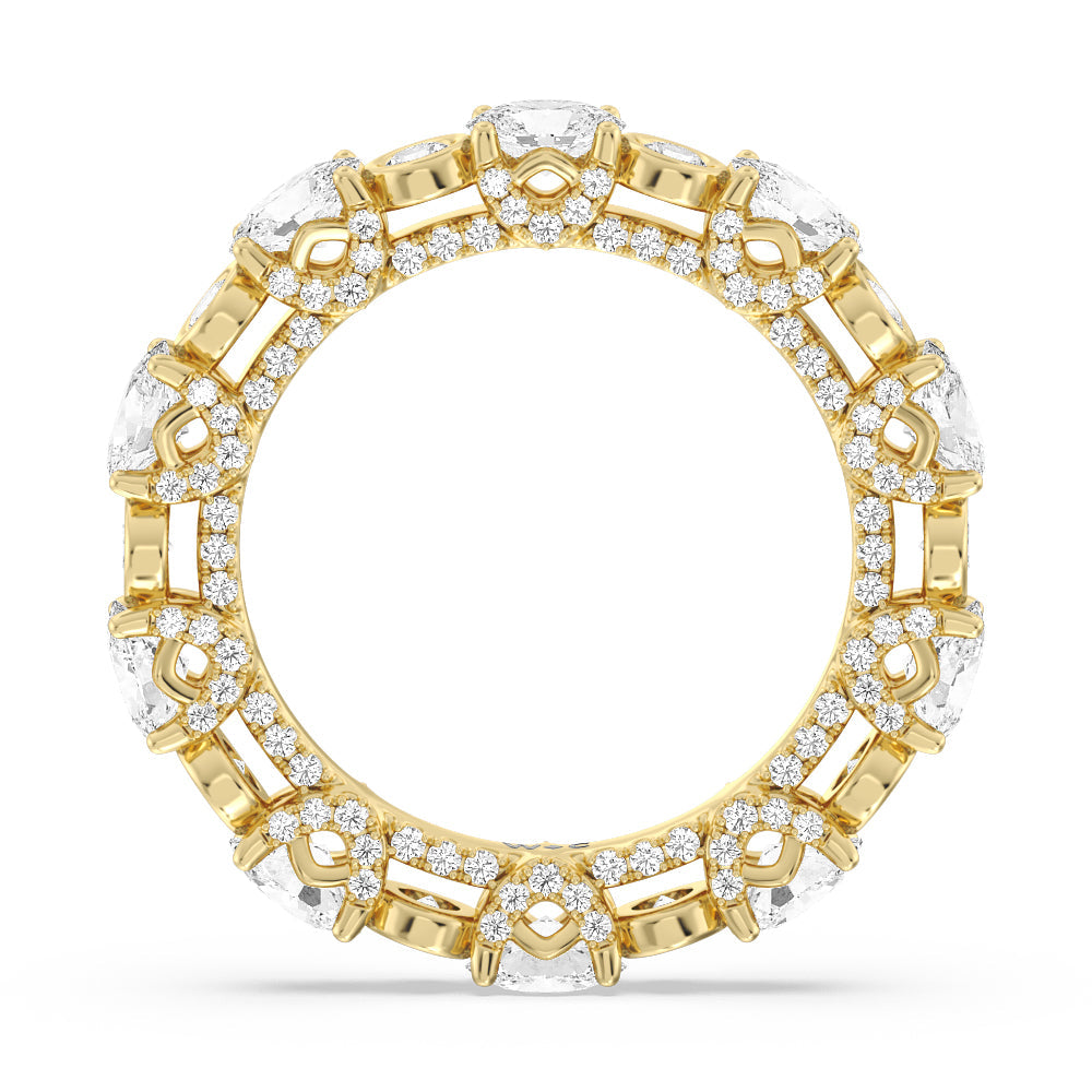The Met Eternity Ring with 18KT Yellow Gold / Lab / 3 1/2 Cut Diamond in 14KT Yellow Gold / Lab / 3 1/2 view 2

