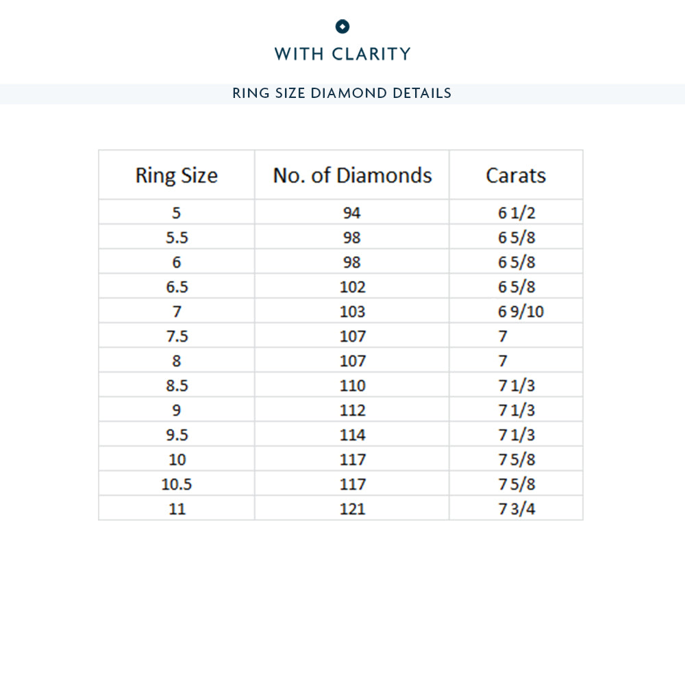 The Prospect Park Eternity Ring with 18KT White Gold / Lab / 6 9/10 Cut Diamond in 14KT White Gold / Lab / 6 9/10 view 4
