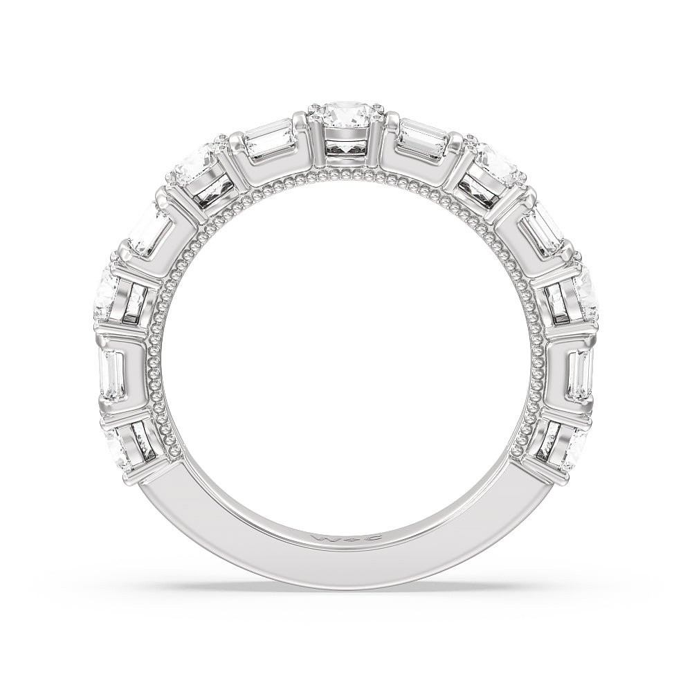 The Fraunces Anniversary Ring with 18KT White Gold / Lab / 1 7/8 Cut Diamond in 14KT White Gold / Lab / 1 7/8 view 2
